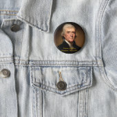 Badge Rond 5 Cm Thomas Jefferson - bouton (En situation)