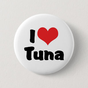 Badge Rond 5 Cm Thon Cœur que J'aime