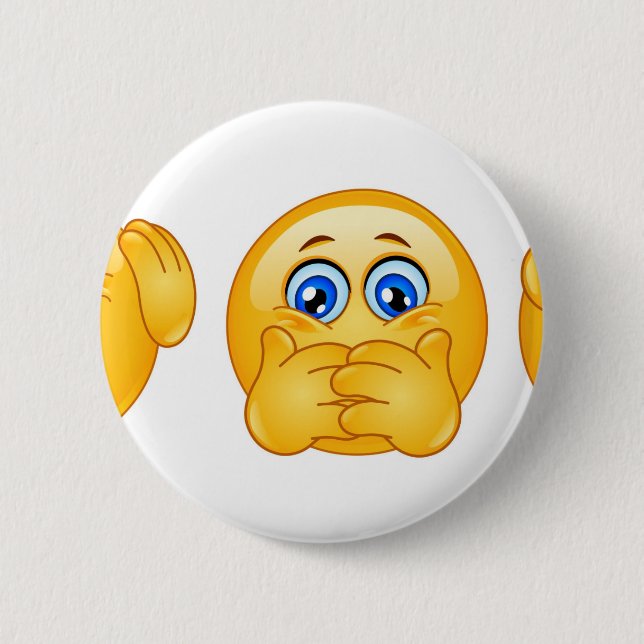 Badge Rond 5 Cm three wise emojis (Devant)