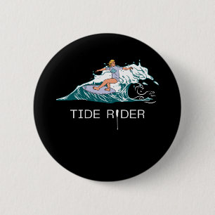 Badge Rond 5 Cm Tide Rider