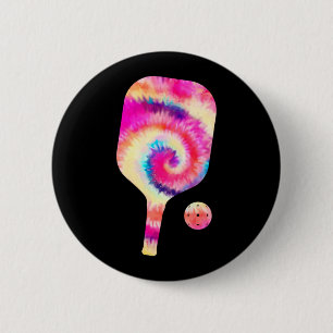 Badge Rond 5 Cm Tie Dye Pickle Balle Joueur Sport