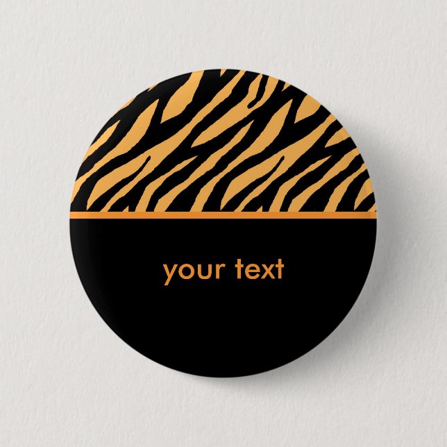 Badge Rond 5 Cm Tigre (Devant)