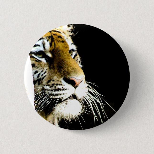 Badge Rond 5 Cm Tigre (Devant)