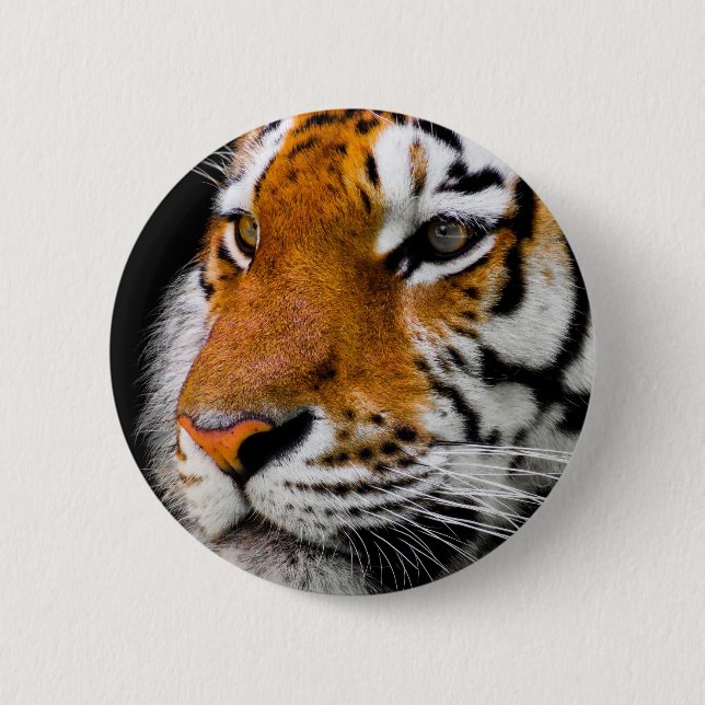 Badge Rond 5 Cm Tigre (Devant)