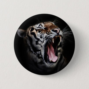 Badge Rond 5 Cm Tigre