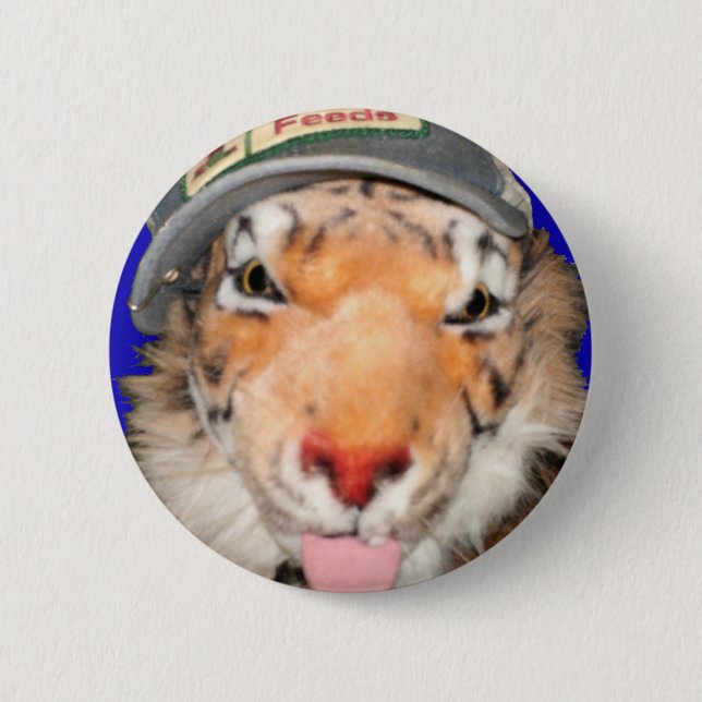 Badge Rond 5 Cm Tigre de pays, bouton (Devant)