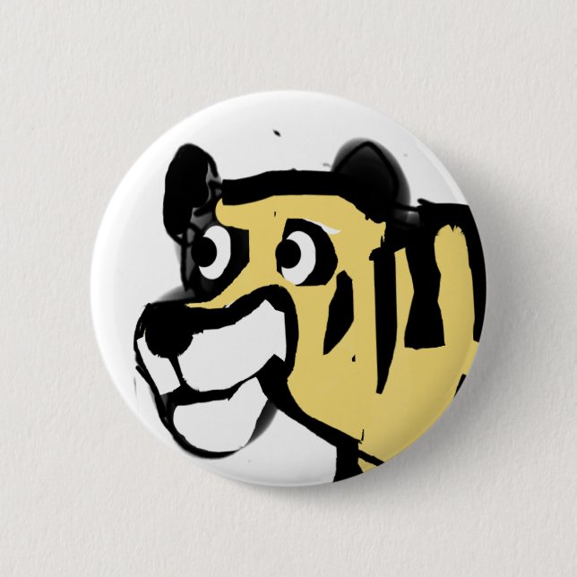 Badge Rond 5 Cm Tigre Incroyable  (Devant)