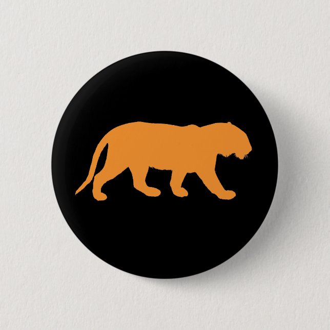 Badge Rond 5 Cm Tigre orange (Devant)