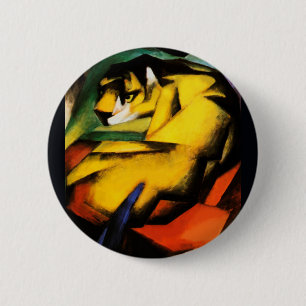 Badge Rond 5 Cm Tigre peint par Franz Marc