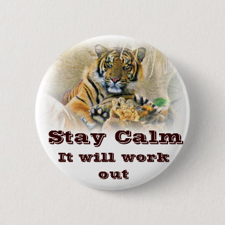 Badge Rond 5 Cm Tigre, Recherche_