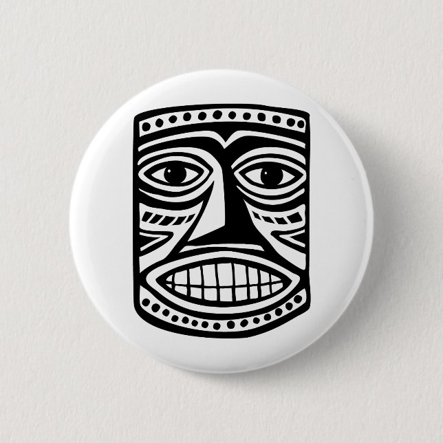 Badge Rond 5 Cm Tiki Toby (Devant)