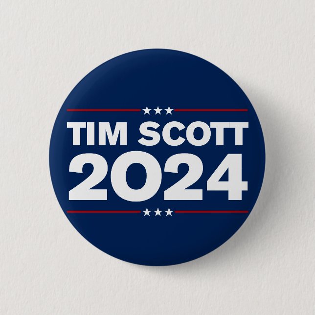 Badge Rond 5 Cm Tim Scott 2024 (Devant)