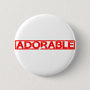 Badge Rond 5 Cm Timbre adorable