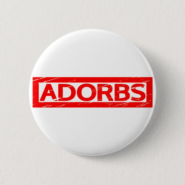 Badge Rond 5 Cm Timbre Adorbs (Devant)