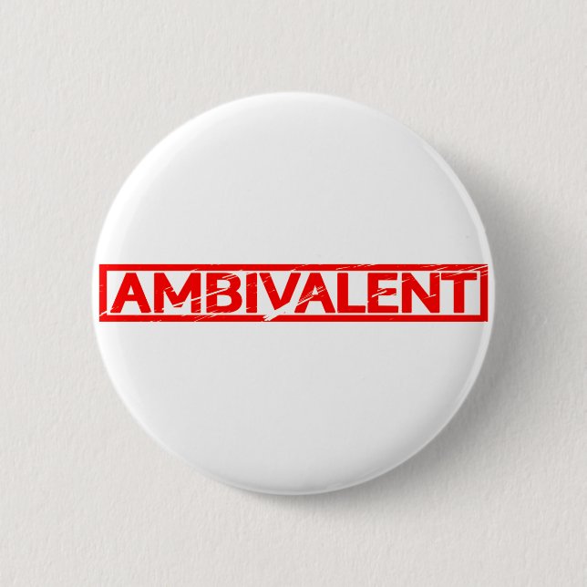 Badge Rond 5 Cm Timbre ambivalent (Devant)