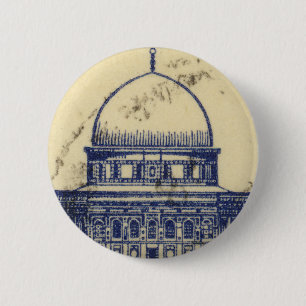 Badge Rond 5 Cm timbre antique palestinien 1920_ folklor palestine