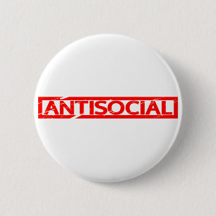 Badge Rond 5 Cm Timbre antisocial