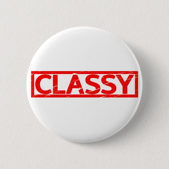 Badge Rond 5 Cm Timbre classique (Devant)