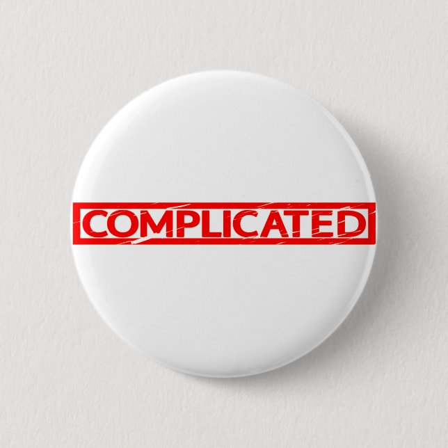 Badge Rond 5 Cm Timbre complexe (Devant)