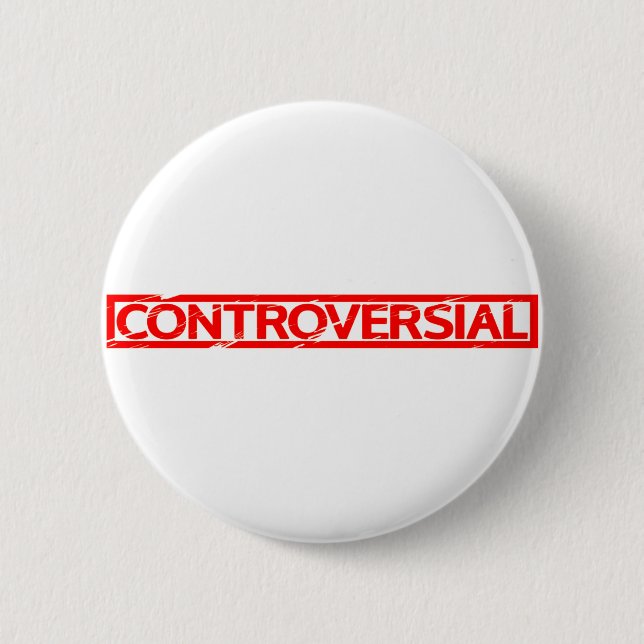 Badge Rond 5 Cm Timbre controversé (Devant)