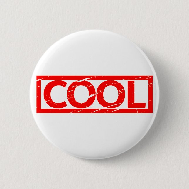Badge Rond 5 Cm Timbre cool (Devant)