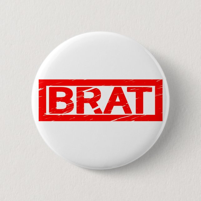 Badge Rond 5 Cm Timbre de Brat (Devant)