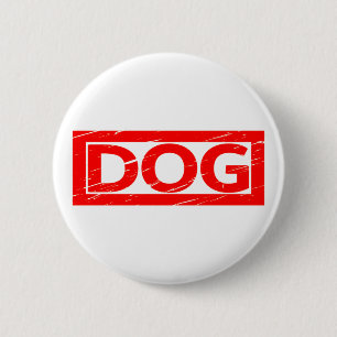 Badge Rond 5 Cm Timbre de chien