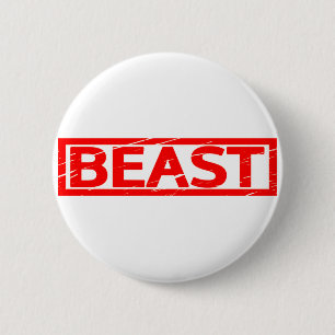 Badge Rond 5 Cm Timbre de la bête