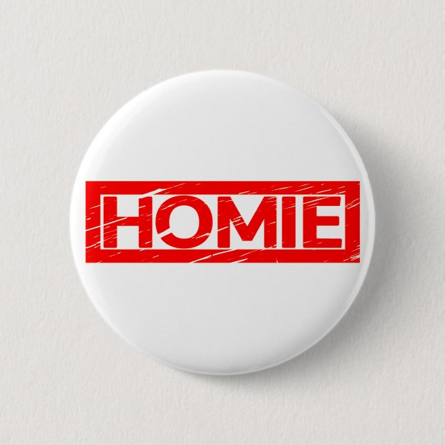 Badge Rond 5 Cm Timbre de maison (Devant)