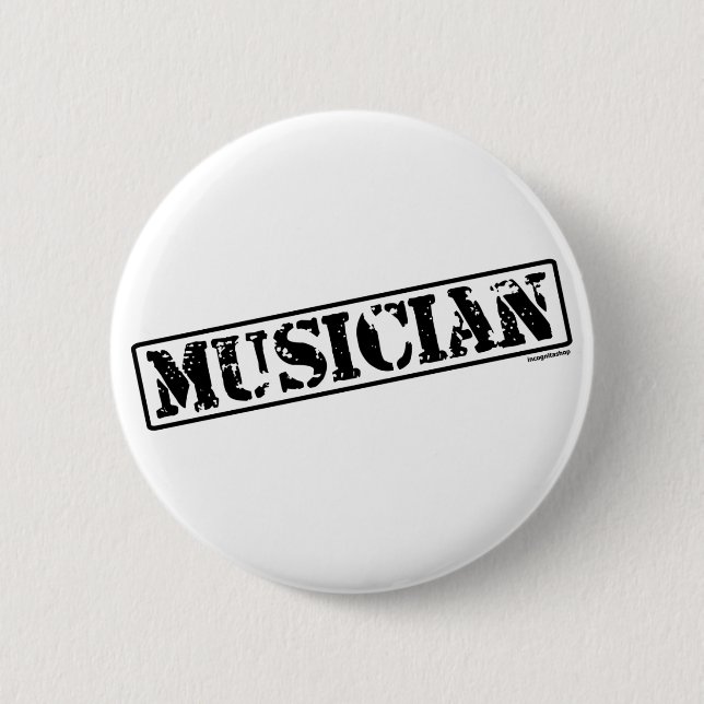 Badge Rond 5 Cm Timbre de musicien (Devant)