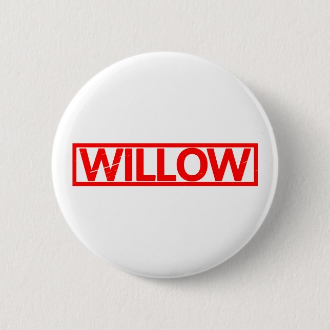 Badge Rond 5 Cm Timbre de saule (Devant)