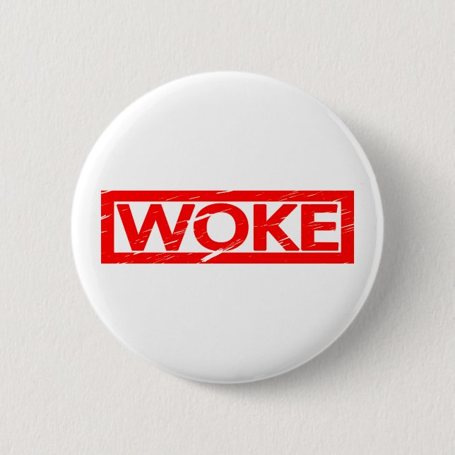 Badge Rond 5 Cm Timbre de Woke (Devant)