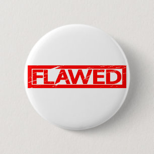 Badge Rond 5 Cm Timbre défectueux