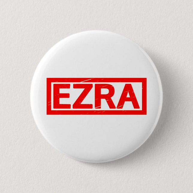 Badge Rond 5 Cm Timbre d'Ezra (Devant)