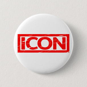 Badge Rond 5 Cm Timbre d'icône