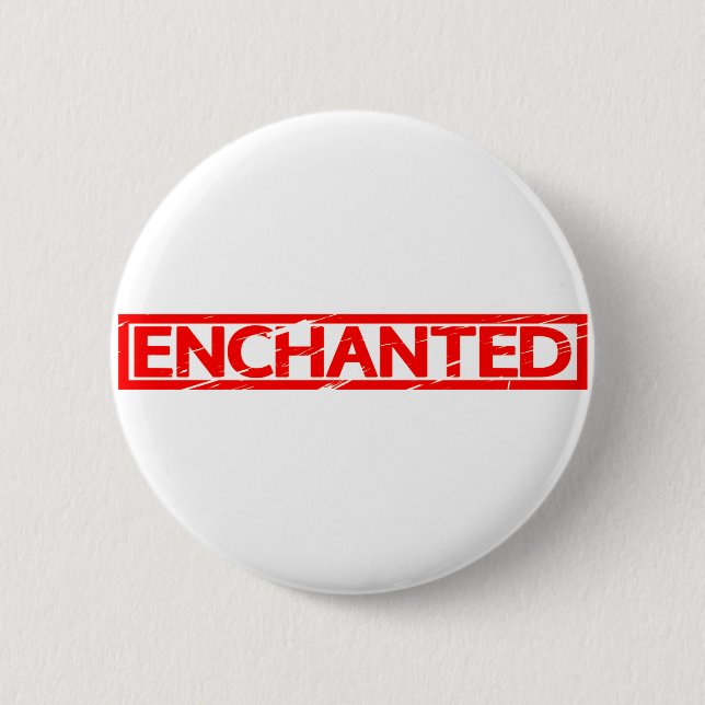 Badge Rond 5 Cm Timbre enchanté (Devant)