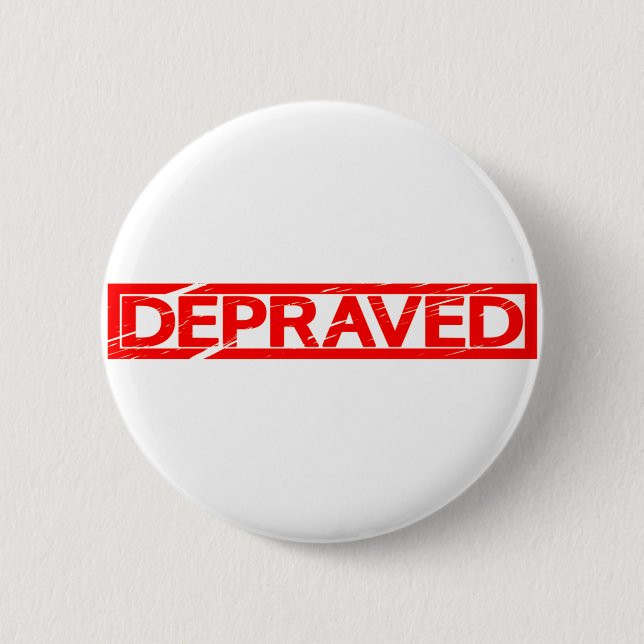 Badge Rond 5 Cm Timbre endommagé (Devant)