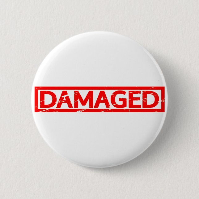 Badge Rond 5 Cm Timbre endommagé (Devant)