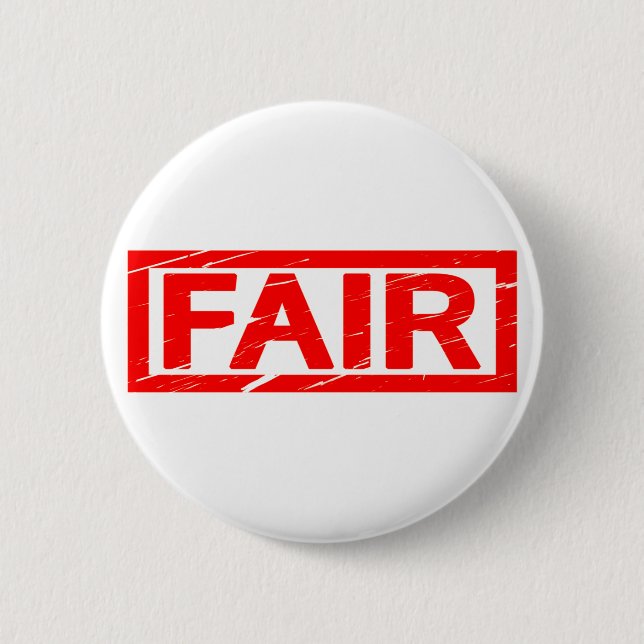 Badge Rond 5 Cm Timbre équitable (Devant)