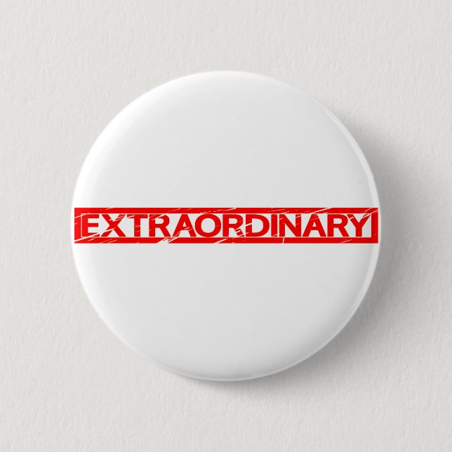 Badge Rond 5 Cm Timbre extraordinaire (Devant)