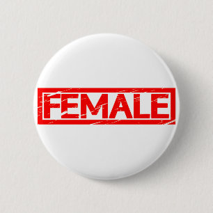 Badge Rond 5 Cm Timbre féminin