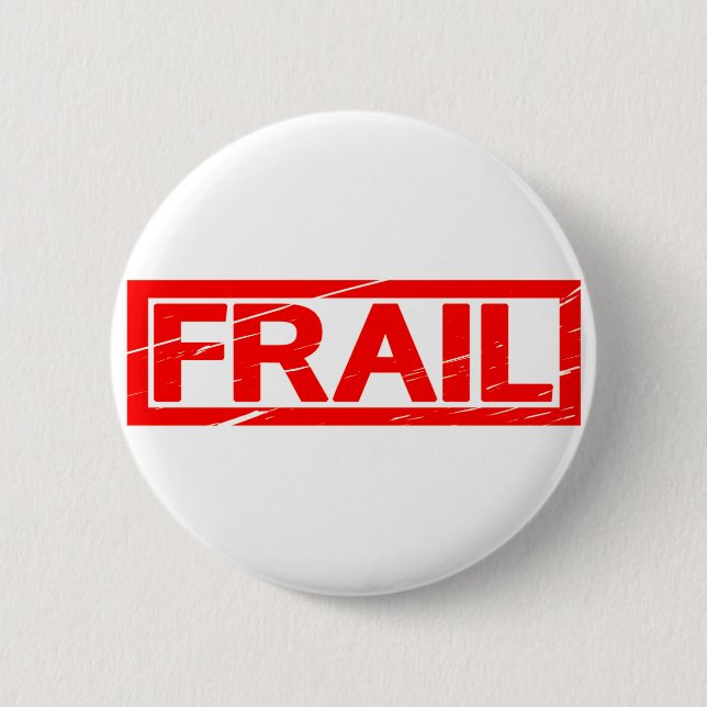 Badge Rond 5 Cm Timbre fragile (Devant)