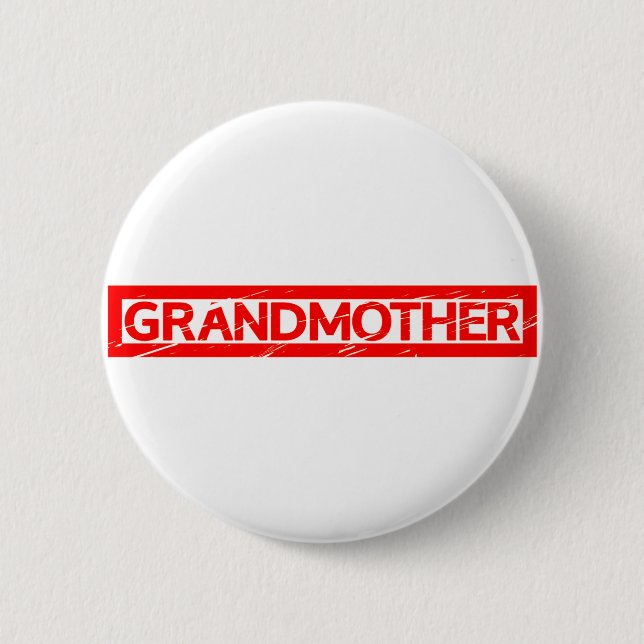 Badge Rond 5 Cm Timbre grand-mère (Devant)