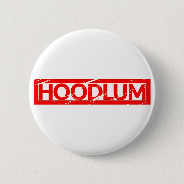 Badge Rond 5 Cm Timbre Hoodlum (Devant)