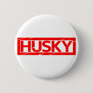 Badge Rond 5 Cm Timbre Husky
