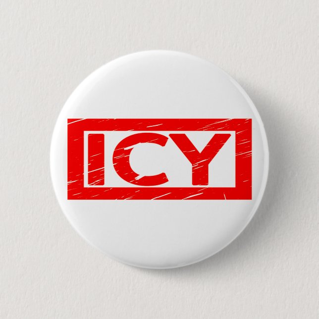 Badge Rond 5 Cm Timbre Icy (Devant)