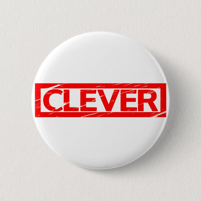 Badge Rond 5 Cm Timbre intelligent (Devant)