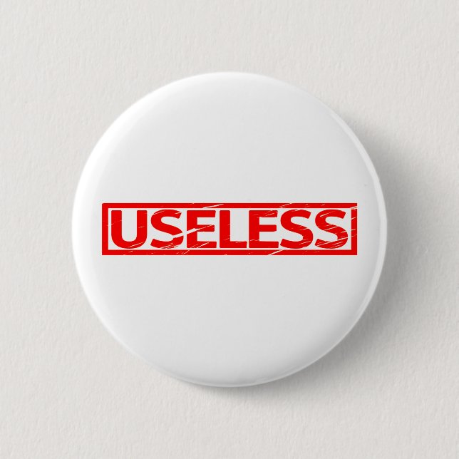 Badge Rond 5 Cm Timbre inutile (Devant)