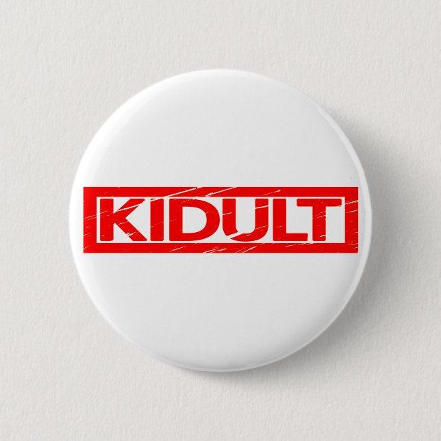 Badge Rond 5 Cm Timbre Kidult (Devant)
