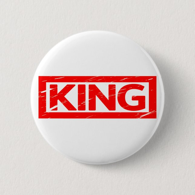 Badge Rond 5 Cm Timbre King (Devant)